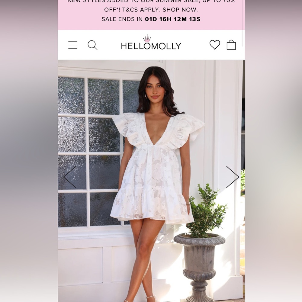 Hello Molly sweater than life mini dress (XS)